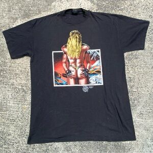 Rare vintage 90s 3d emblem style rebel rider tee